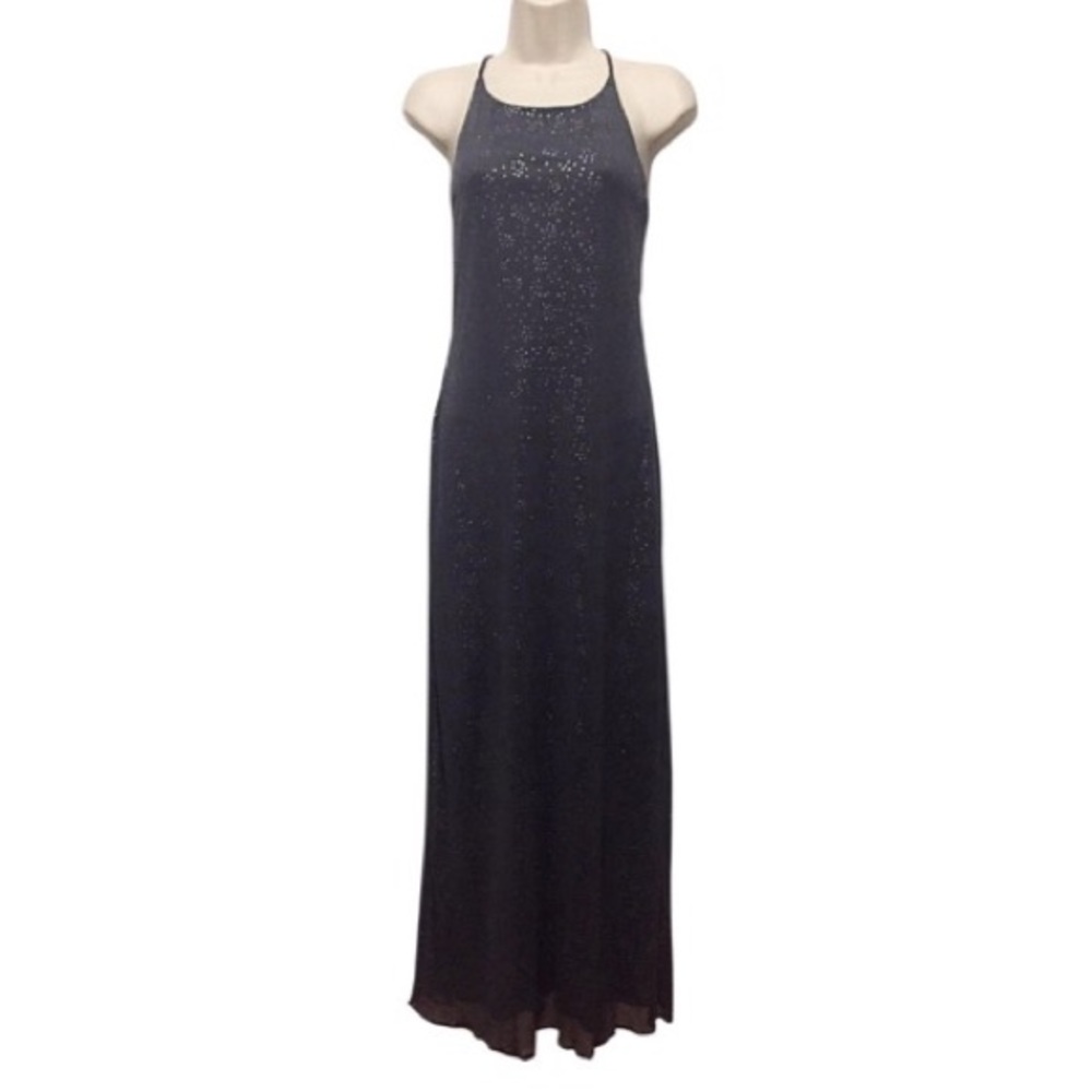 Laundry Pewter Gray Sequin Gown